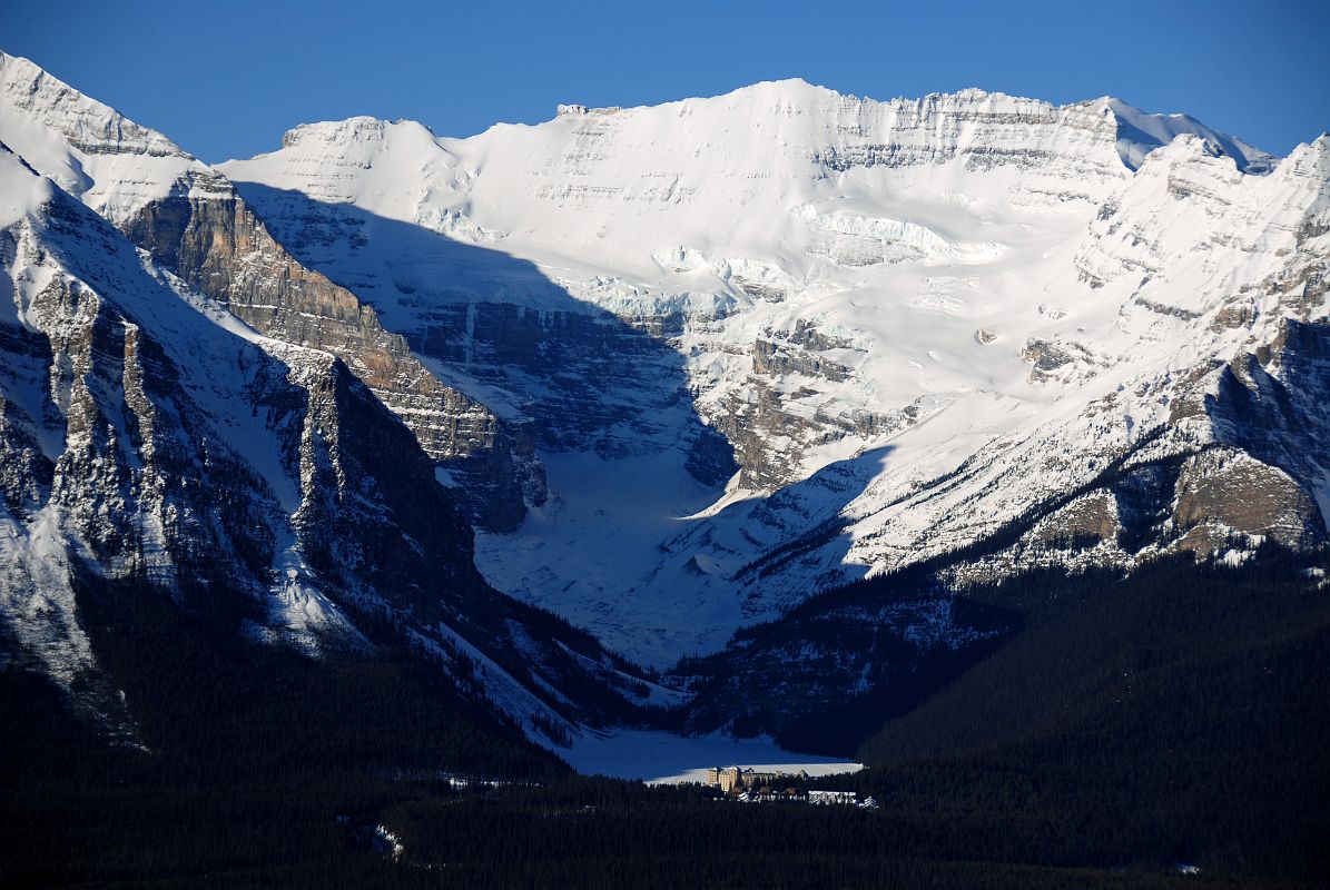 12A Mount Victoria Above Lake Louise and the Chateau Lake Louise From Lake Louise Ski Area Viewing Platform